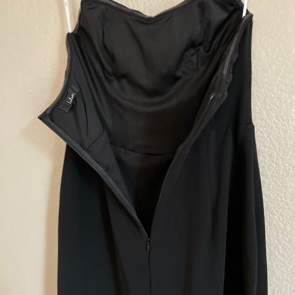 NWOT Passionate Admiration Black Strapless Bustier Maxi Dress - Picture 7 of 7